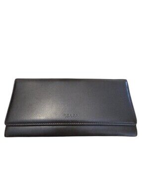 Coach Vintage Brown Long Continental Flap Wallet in EUC